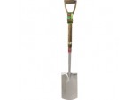 Ash Handle Stainless Steel Digging Spade - Length: 105cm