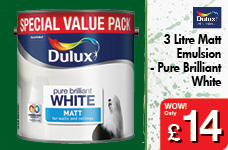 3 Litre Matt Emulsion - Pure Brilliant White – Now Only £14.00
