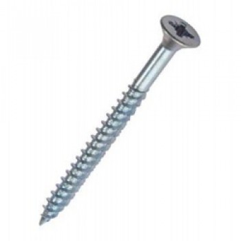 Countersunk Zp Screws, Pack of 10 - 3.5x25mm