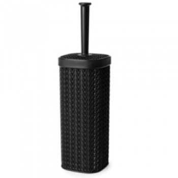 Lace Design Toilet Brush - Black