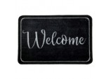 Supersoft Washable Mat 50 x 75cm - Welcome Grey