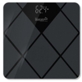 Diamond Design White Display Digital Scale - Black