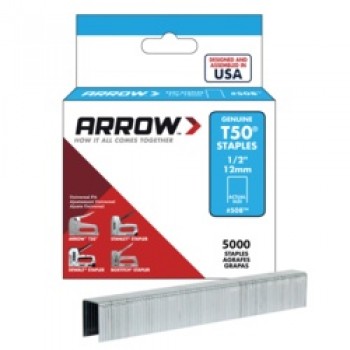 T50 Staples 12mm 1/2 - Box 5000
