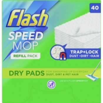 Speedmop Dry Refill Pads - 40 Pads