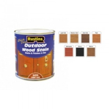 Quick Dry Outdoor Woodstain 500ml - Satin Light Oak