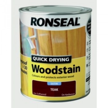 Quick Drying Woodstain Satin 750ml - Teak