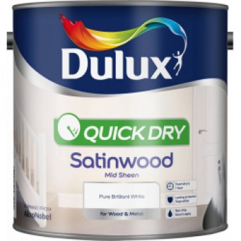 Quick Dry Satinwood 2.5L - Pure Brilliant White