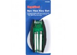 Hex Key Set with Integral Holder - 8 Piece