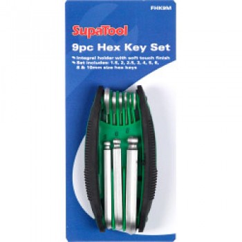 Hex Key Set with Integral Holder - 8 Piece