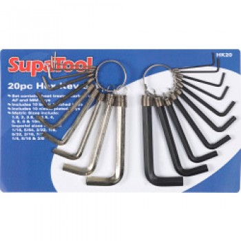 Combination Hex Key Set - 20 Piece