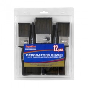 Decorators Dozen Contractors Brush Set - 12 Pack