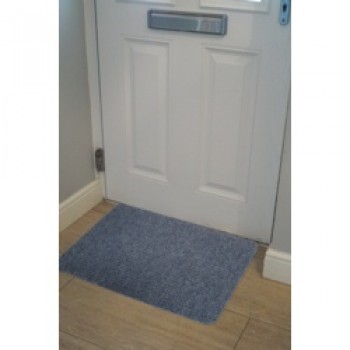 Basic Ribbed Indoor Doormat 50 x 80cm - Blue Basic Ribbed Indoor Doormat 50 x 80cm - Blue