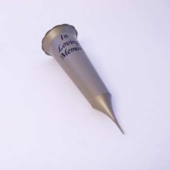 Grave Vase Spike - Gold/Black Script Grave Vase Spike - Gold/Black Script