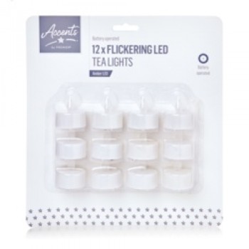 Flickering Tealight - Set Of 12