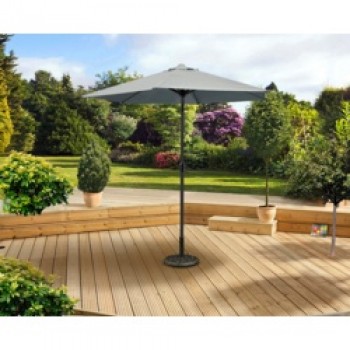 2.5m Crank & Tilt Parasol - Grey