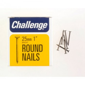 Round Wire Nails - Bright Steel (Box Pack) - 25mm
