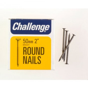 Round Wire Nails - Bright Steel (Box Pack) - 50mm