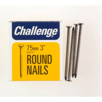 Round Wire Nails - Bright Steel (Box Pack) - 75mm