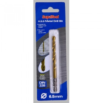 Titanium Coated HSS Drill Bits - 6.5x101mm