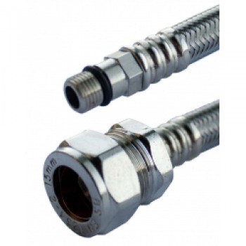 Flexible Tap Connector - Pair - 15mm x 10mm x 30cm