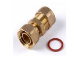 Compression Straight Tap Connector - 15mm x 1/2