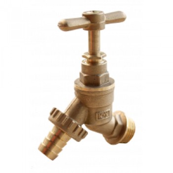 Hose Union Bib Tap - 1/2 x 3/4 B.S.P. Short