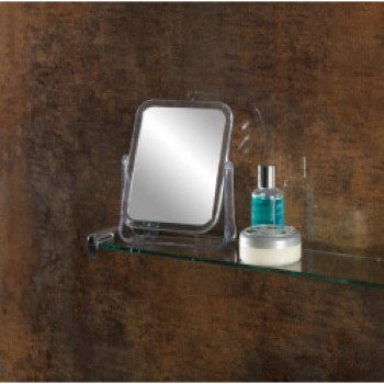 Rectangular Plastic Mirror - 16 x 12cm