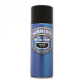 Metal Paint 400ml Aerosol - Satin Black