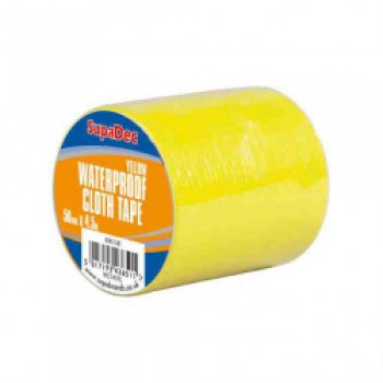 Waterproof Cloth Tape - 48mm x 4.5m Yellow