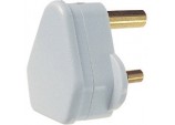 5A, 3 Pin Plug to BS546, White - Bubble Packed