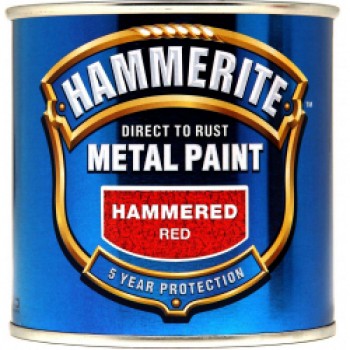 Metal Paint Hammered 250ml - Red