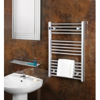 Chrome Straight Towel Rail - 400 x 800mm